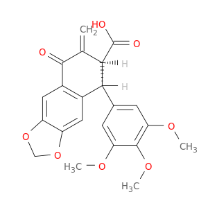 Naphtho[2,3-d]-1,3-dioxole-6-carboxylicacid, 5,6,7,8-tetrahydro-7-methylene-8-oxo-5-(3,4,5-trimethoxyphenyl)-,(5R,6S)-