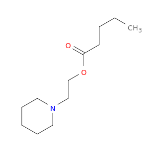 Pentanoic acid, 2-(1-piperidinyl)ethyl ester