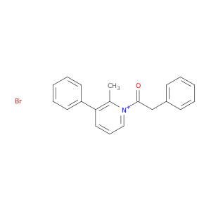 Pyridinium, 2-methyl-3-phenyl-1-(phenylacetyl)-, bromide