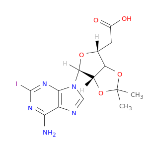 1-(6-氨基-2-碘-9H-嘌呤-9-基)-1-脱氧-2,3-O-(1-甲基乙烯)-β-D-核呋喃尿酸