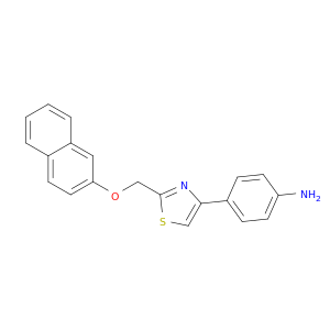 Benzenamine, 4-[2-[(2-naphthalenyloxy)methyl]-4-thiazolyl]-