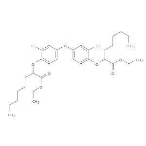ETHYL 2-[2-CHLORO-4-[3-CHLORO-4-(1-ETHOXYCARBONYLHEPTOXY)PHENOXY]PHENOXY]OCTANOATE