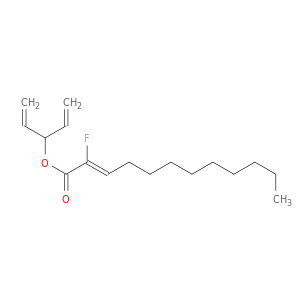 2-Dodecenoic acid, 2-fluoro-, 1-ethenyl-2-propenyl ester, (2Z)-