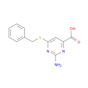 4-Pyrimidinecarboxylicacid, 2-amino-6-[(phenylmethyl)thio]-