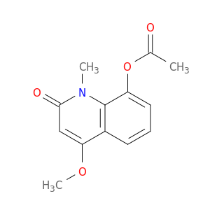 2(1H)-Quinolinone, 8-(acetyloxy)-4-methoxy-1-methyl-