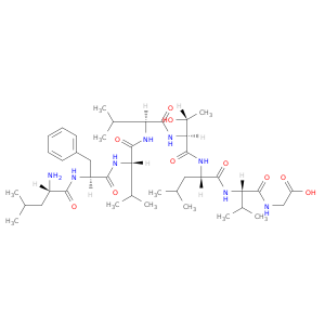 Glycine,N-[N-[N-[N-[N-[N-(N-L-leucyl-L-phenylalanyl)-L-valyl]-L-valyl]-L-threonyl]-L-leucyl]-L-valyl]-(9CI)