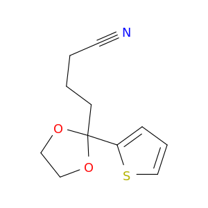 1,3-Dioxolane-2-butanenitrile, 2-(2-thienyl)-