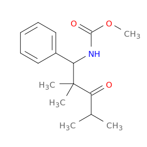 Carbamic acid, N-(2,2,4-trimethyl-3-oxo-1-phenylpentyl)-, methyl ester