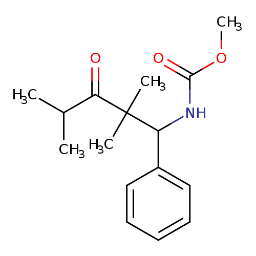 Carbamic acid, N-(2,2,4-trimethyl-3-oxo-1-phenylpentyl)-, methyl ester