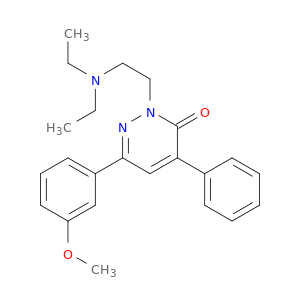 3(2H)-Pyridazinone,2-[2-(diethylamino)ethyl]-6-(3-methoxyphenyl)-4-phenyl-