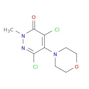 3(2H)-Pyridazinone, 4,6-dichloro-2-methyl-5-(4-morpholinyl)-