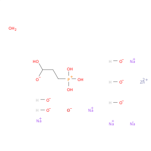 TETRASODIUM; 1-HYDROXY-3-TRIHYDROXYPHOSPHANIUMYL-PROPAN-1-OLATE; SODIUM; ZINC; HEXAHYDROXIDE; HYDRATE