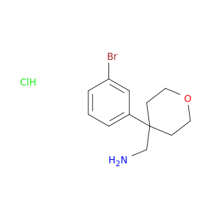 (4-(3-Bromophenyl)tetrahydro-2H-pyran-4-yl)methanamine hydrochloride