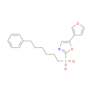 Oxazole, 5-(3-furanyl)-2-[(6-phenylhexyl)sulfonyl]-