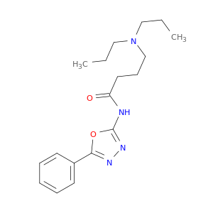 Butanamide, 4-(dipropylamino)-N-(5-phenyl-1,3,4-oxadiazol-2-yl)-