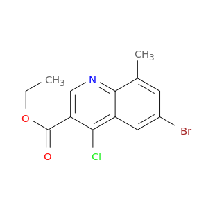 6-Bromo-4-chloro-8-methylquinoline-3-carboxylic acid ethyl ester