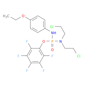 N-[BIS(2-CHLOROETHYL)AMINO-(2,3,4,5,6-PENTAFLUOROPHENOXY)PHOSPHORYL]-4-ETHOXY-ANILINE