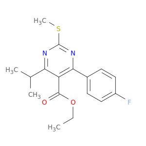 Ethyl 4-(4-Fluorophenyl)-6-isopropyl-2-methylthiopyrimidine-5-carboxylate