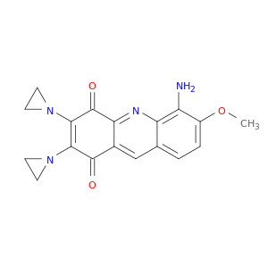 1,4-acridinedione, 5-amino-2,3-bis(1-aziridinyl)-6-methoxy-