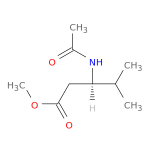 Pentanoic acid, 3-(acetylamino)-4-methyl-, methyl ester, (3R)-