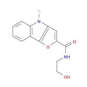 4H-Furo[3,2-b]indole-2-carboxamide, N-(2-hydroxyethyl)-