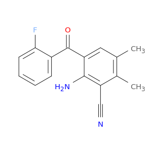Benzonitrile, 2-amino-3-(2-fluorobenzoyl)-5,6-dimethyl-