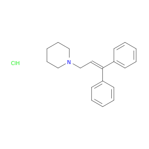 Piperidine,1-(3,3-diphenyl-2-propen-1-yl)-, hydrochloride (1:1)