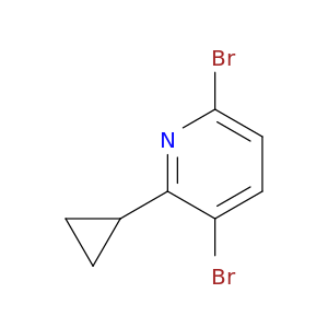 3,6-dibromo-2-cyclopropylpyridine