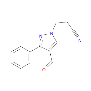 3-(4-Formyl-3-phenyl-1H-pyrazol-1-yl)propanenitrile