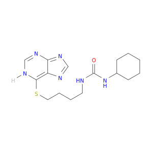 Urea, N-cyclohexyl-N'-[4-(1H-purin-6-ylthio)butyl]-