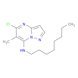 Pyrazolo[1,5-a]pyrimidin-7-amine, 5-chloro-6-methyl-N-octyl-