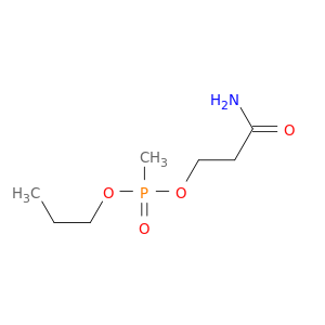 Phosphonic acid, methyl-, 3-amino-3-oxopropyl propyl ester