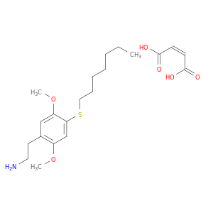 Benzeneethanamine, 2,5-dimethoxy-4-(heptylthio)-, (Z)-2-butenedioate (1:1)