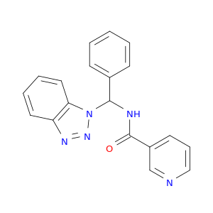 N-(1H-苯并三唑-1-苯基甲基)-3-吡啶甲酰胺