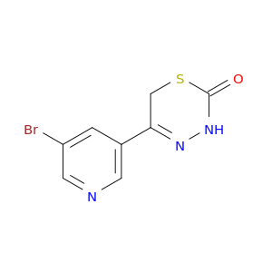 2H-1,3,4-Thiadiazin-2-one, 5-(5-bromo-3-pyridinyl)-3,6-dihydro-