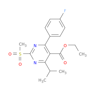 Ethyl 4-(4-fluorophenyl)-6-isopropyl-2-(methylsulfonyl)pyrimidine-5-carboxylate