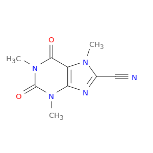 1H-Purine-8-carbonitrile,2,3,6,7-tetrahydro-1,3,7-trimethyl-2,6-dioxo-