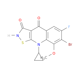 Isothiazolo[5,4-b]quinoline-3,4(2H,9H)-dione,7-bromo-9-cyclopropyl-6-fluoro-8-methoxy-