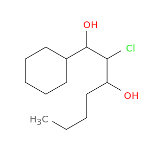 1,3-Heptanediol, 2-chloro-1-cyclohexyl-