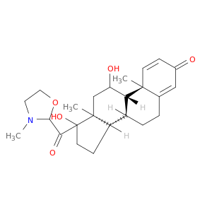 11,17-dihydroxy-17-[(3-methyl-1,3-oxazolidin-2-yl)carbonyl]androsta-1,4-dien-3-one