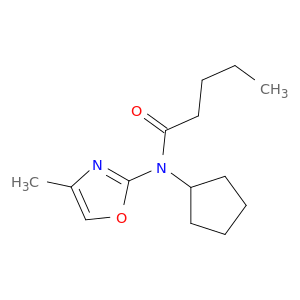 Pentanamide, N-cyclopentyl-N-(4-methyl-2-oxazolyl)-