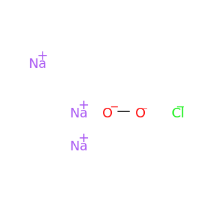 sodium chloride dioxidanediide(3:1:1)