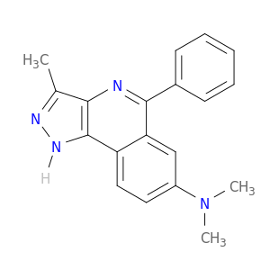 1H-Pyrazolo[4,3-c]isoquinolin-7-amine, N,N,3-trimethyl-5-phenyl-