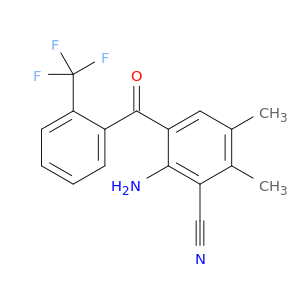 Benzonitrile, 2-amino-5,6-dimethyl-3-[2-(trifluoromethyl)benzoyl]-