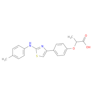 2-(4-(2-((4-Methylphenyl)amino)-4-thiazolyl)phenoxy)propanoic acid