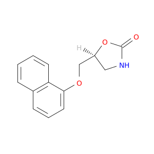 2-Oxazolidinone, 5-[(1-naphthalenyloxy)methyl]-, (S)-