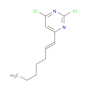 Pyrimidine, 2,4-dichloro-6-(1E)-1-heptenyl-