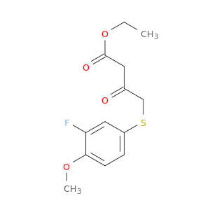 Butanoic acid, 4-[(3-fluoro-4-methoxyphenyl)thio]-3-oxo-, ethyl ester