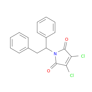 1H-Pyrrole-2,5-dione, 3,4-dichloro-1-(1,2-diphenylethyl)-