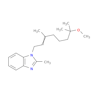 1H-Benzimidazole, 1-(7-methoxy-3,7-dimethyl-2-octenyl)-2-methyl-